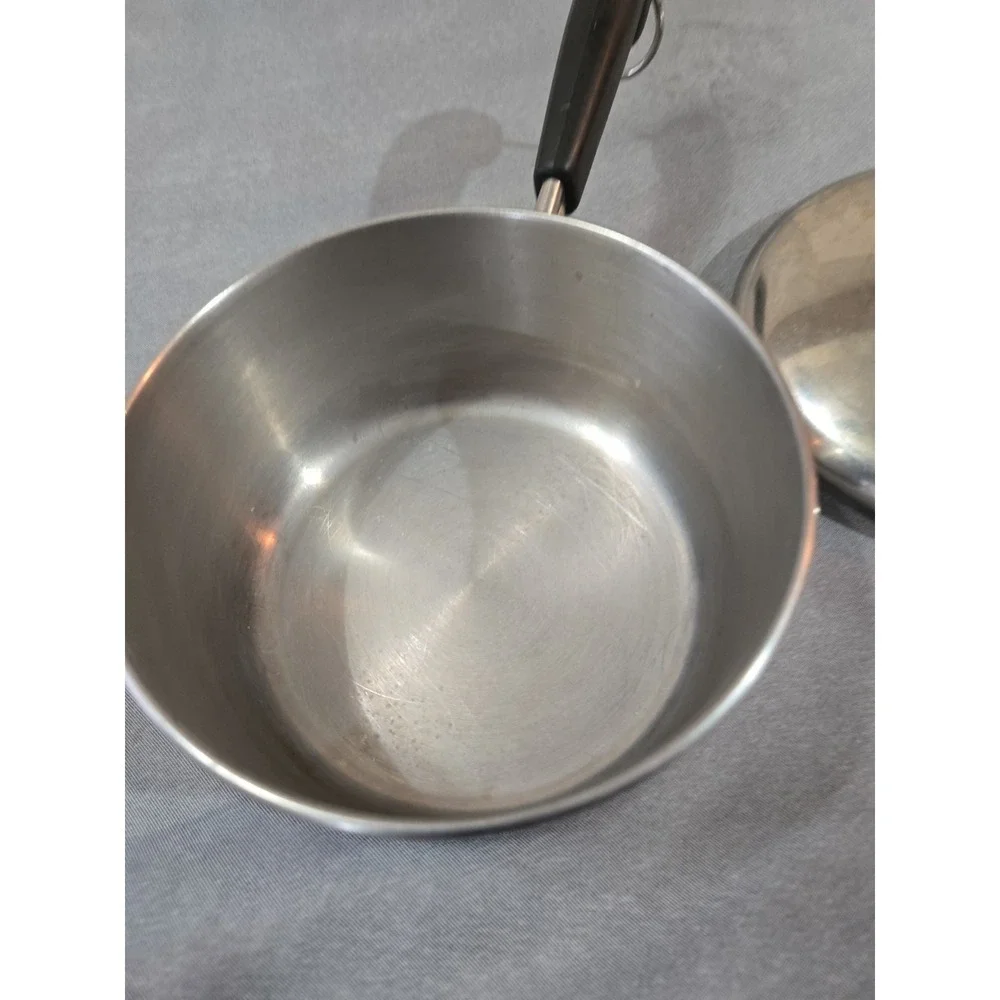 Vtg Revere Ware 1.5 Qt Saucepan Lid Stainless Copper Bottom Clinton IL USA 97-A